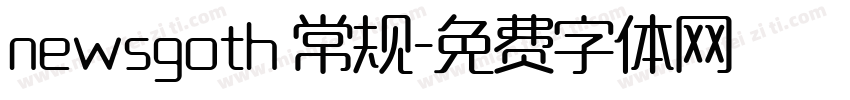 newsgoth 常规字体转换